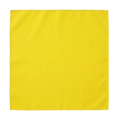 Polycotton Napkins - 4 per pack, bright yellow, 50x50cm, showcasing stitched edges, ideal for enhancing dinner settings with a reusable, eco-friendly touch.