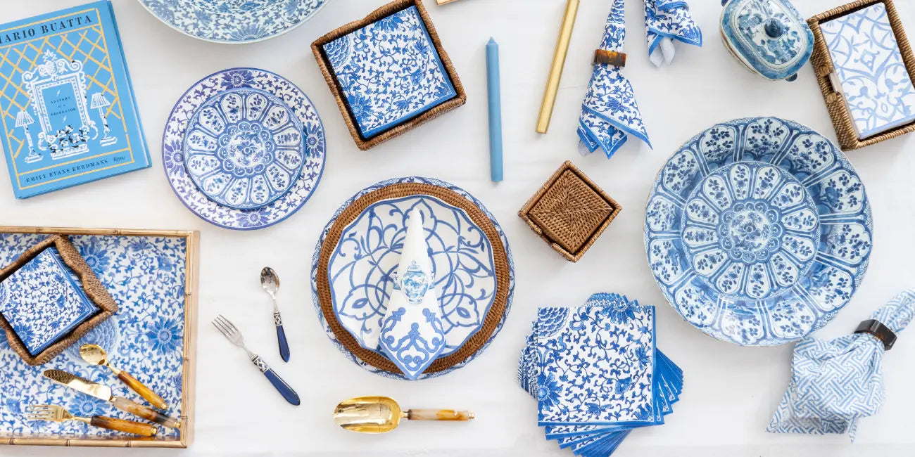 Collection of linens, tableware, partyware, accessories and many more party supplies.