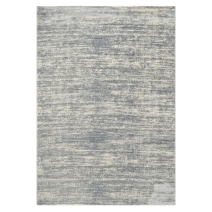 RUG GREY LOOMED: A modern, low-pile rectangular rug featuring abstract linear patterns, perfect for adding understated elegance to any living space.