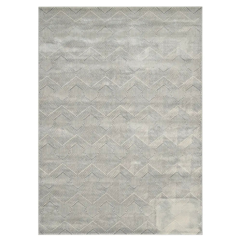 RUG MID-CENTURY MODERN with a chevron pattern, ideal for adding retro charm and functionality to rental spaces, perfect for events or everyday use.