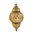 Round Moroccan Hanging Pendant lantern with intricate patterns, designed for candle lighting, showcased among a group of gold lanterns. Ideal for enhancing party atmospheres.