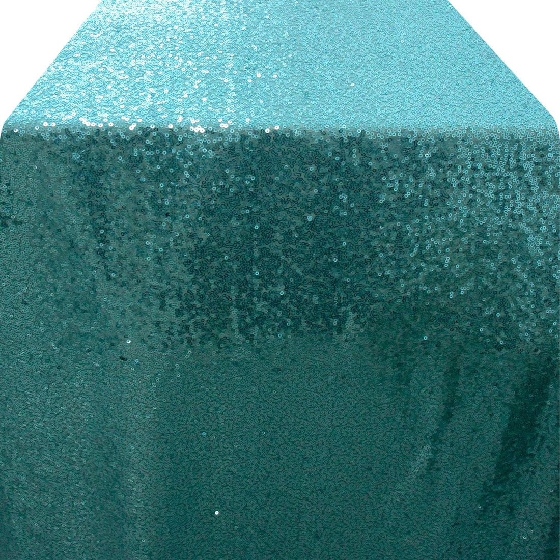 Sequin Table Runner showcasing a shimmering surface, ideal for elegant event decor, reflecting light beautifully for glamorous tabletops at special occasions.
