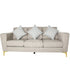 SAND FABRIC SOFA 3-SEATER with plush cushions, ideal for lounge seating, showcasing modern design in a photo from Party Social&