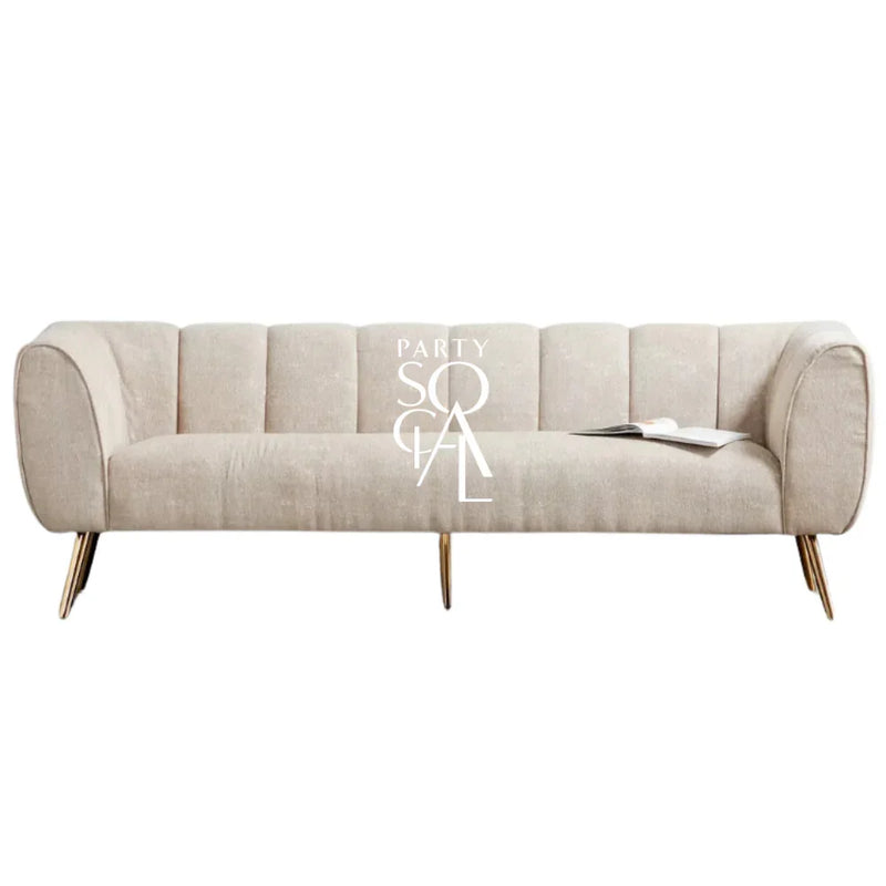 Sand Textured Sofa 3-Seater