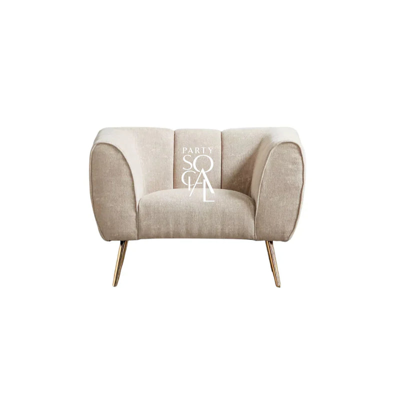 SAND TEXTURED SOFA SINGLE SEATER