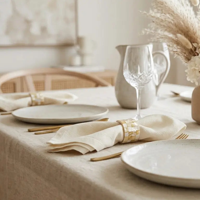 Shell Like Napkin Ring-6 per pack