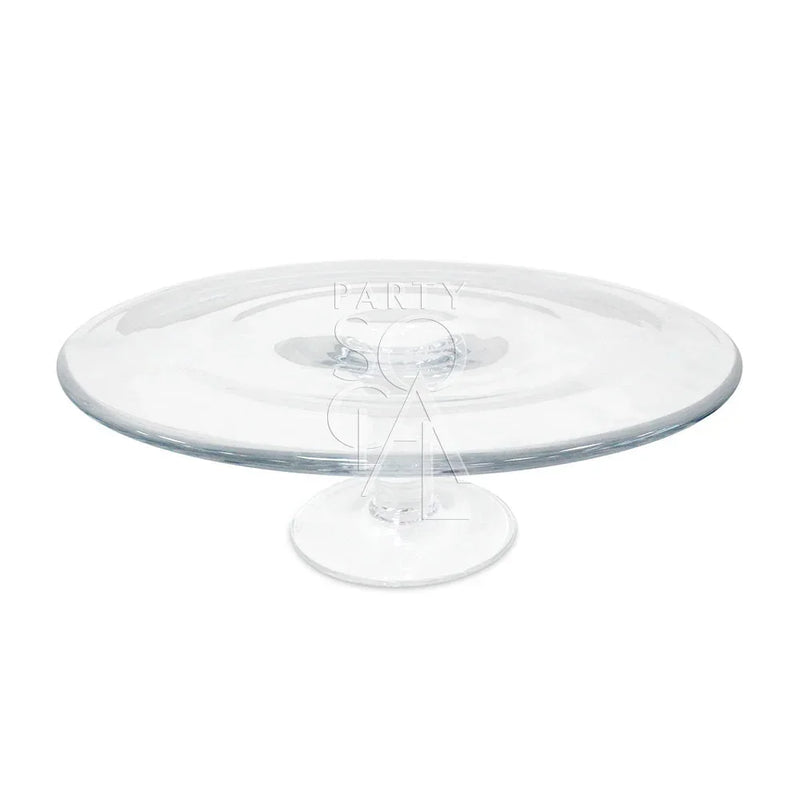 Cake Stand - Clear Simple Glass