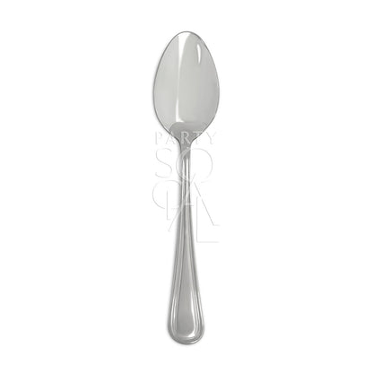 CUTLERY SIMPLE SILVER spoon, part of a durable flatware set, ideal for elegant table settings and available for purchase at Party Social.