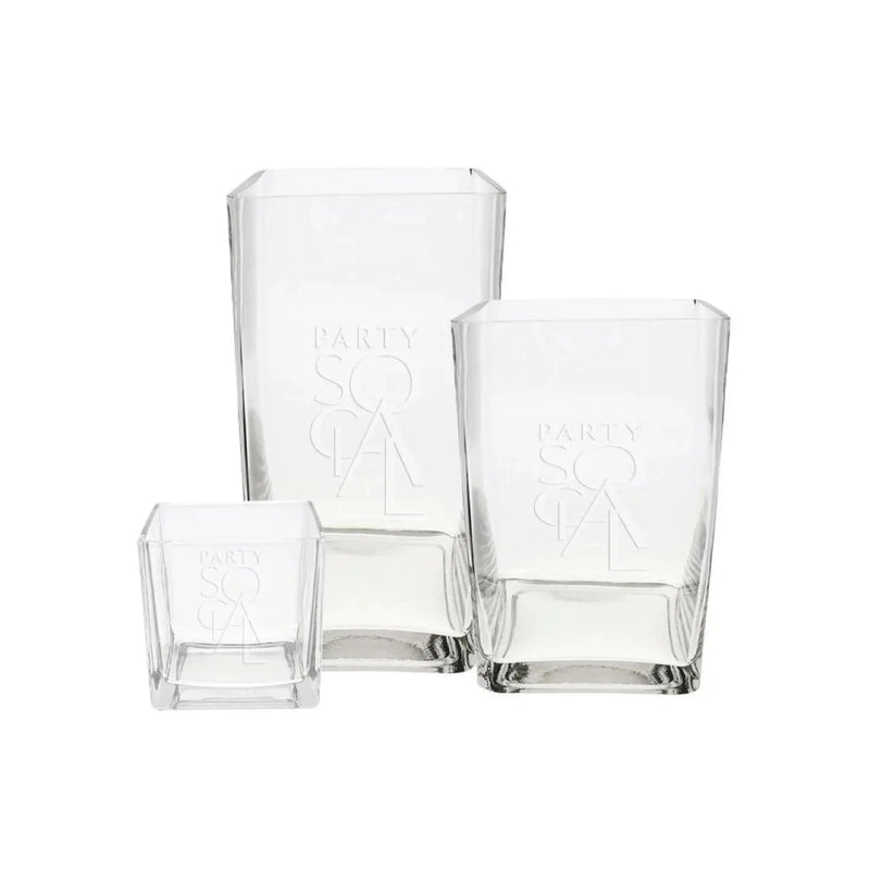 Square Glass Vases