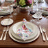 Summer Florals Polyester Napkin - Set of 4, featuring vibrant botanical patterns, including a tablecloth and matching napkins, perfect for elegant table settings and celebrations.
