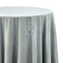 Round Tablecloth Velvet, elegantly draped over a round table, ideal for enhancing special occasions with a touch of luxurious texture and style.