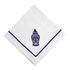 Blue Chinoiserie Pure Linen Dinner Napkin features a blue and white design, adding elegance to table setups. Comes in a pack of two.