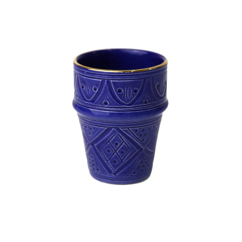 Marrakesh Engraved Ceramic Tea Cup