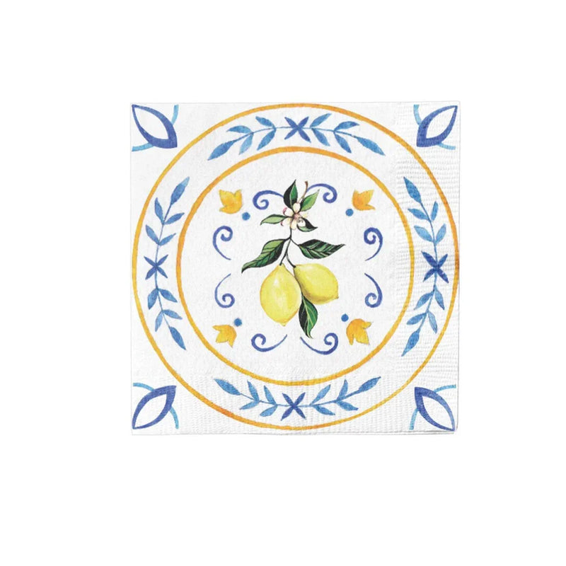 Capri Coast Paper Cocktail Napkins- 20 Per Package