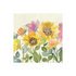 Sunflower Paper Cocktail Napkins: Elegant watercolor sunflower and leaves design, perfect for enhancing any party setup. Pack of 20 napkins.