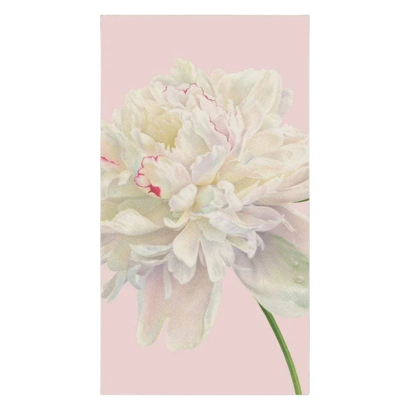 Duchess Peonies Paper Guest Towel Napkins in Blush - 15 Per Package