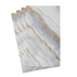 Marble Paper Guest Towel Napkins in Grey - 15 Per Package, featuring elegant white and gold marble design, triple-ply tissue, eco-friendly, ideal for elevating any occasion.