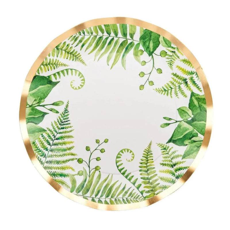 Fern & Foliage Paper Dinner Plate-8 Per Package