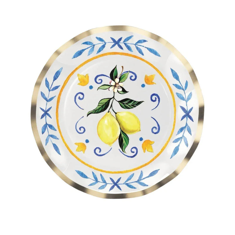 Capri Coast Paper Salad & Dessert Plate (8pcs)
