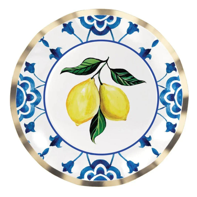 Capri Coast Paper Dinner Plate (8pcs)