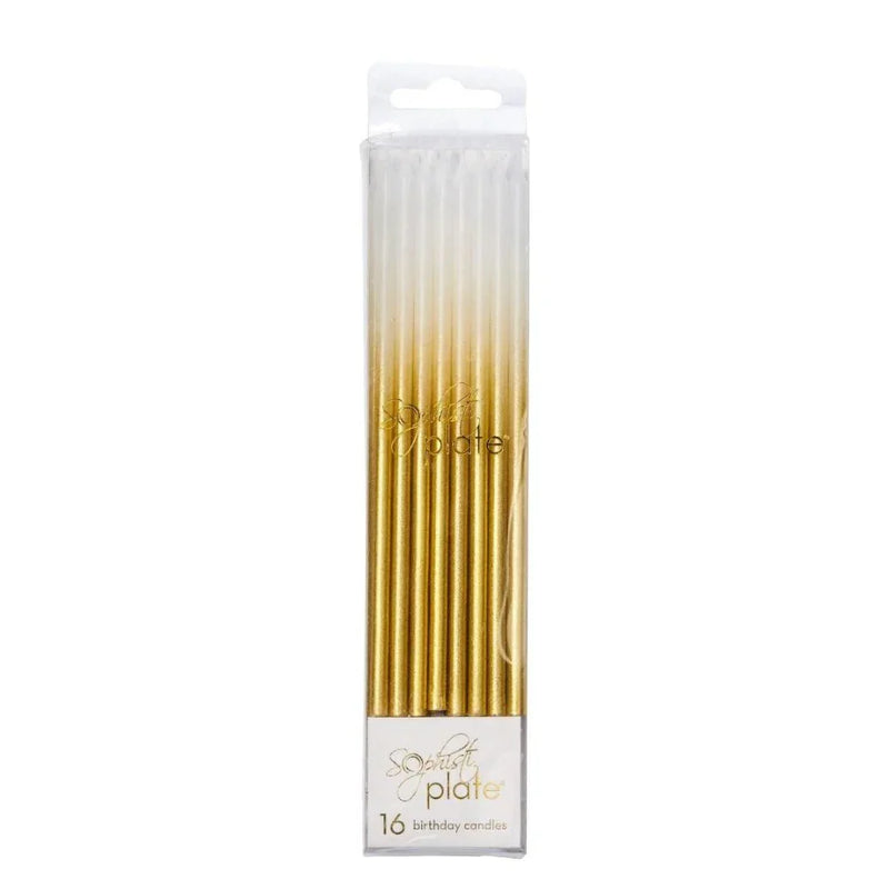 Vibrant Slim B-day Candles- 16 per package