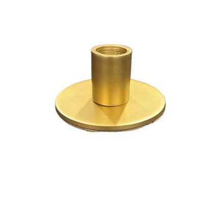 Gold Low Candle Holder on a round base, perfect for elevating rustic or premium event settings, part of Party Social&