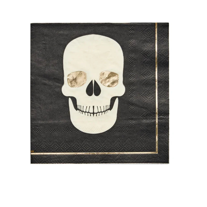 Classic Spooky Skull Cocktail Napkins- 20 Per Package