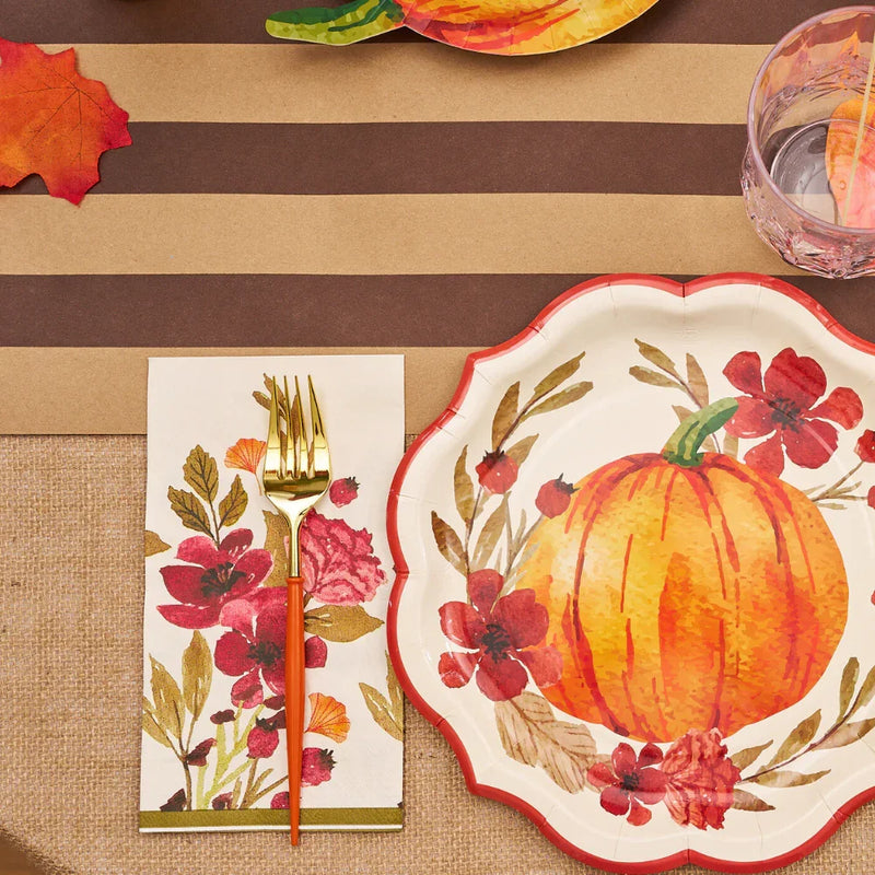 Autumn Foliage Guest Towel Napkins- 20 Per Package