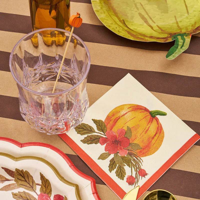 Autumn Foliage Cocktail Napkins- 20 Per Package