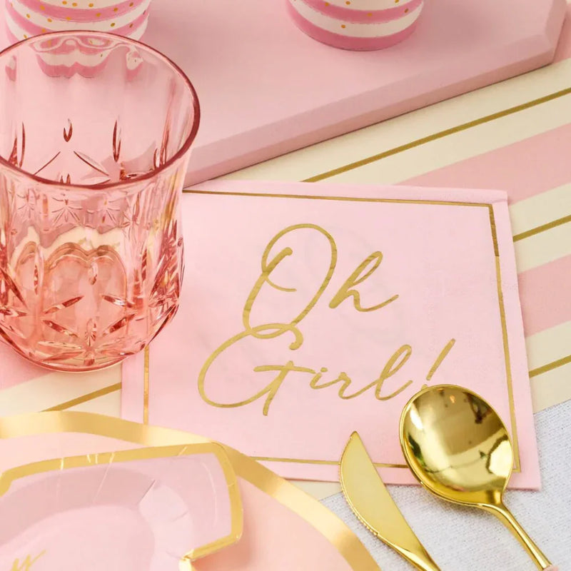Everyday Blush Luncheon Napkins- 20 Per Package