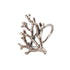 NAPKIN RING - SILVER CORAL: A decorative silver-tone ring mimicking coral branches, perfect for enhancing any tablescape at parties or special events.