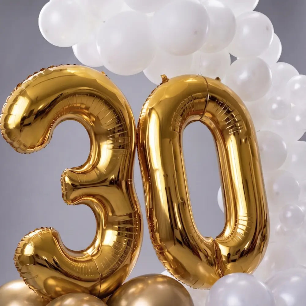 Foil Number Balloon Stack