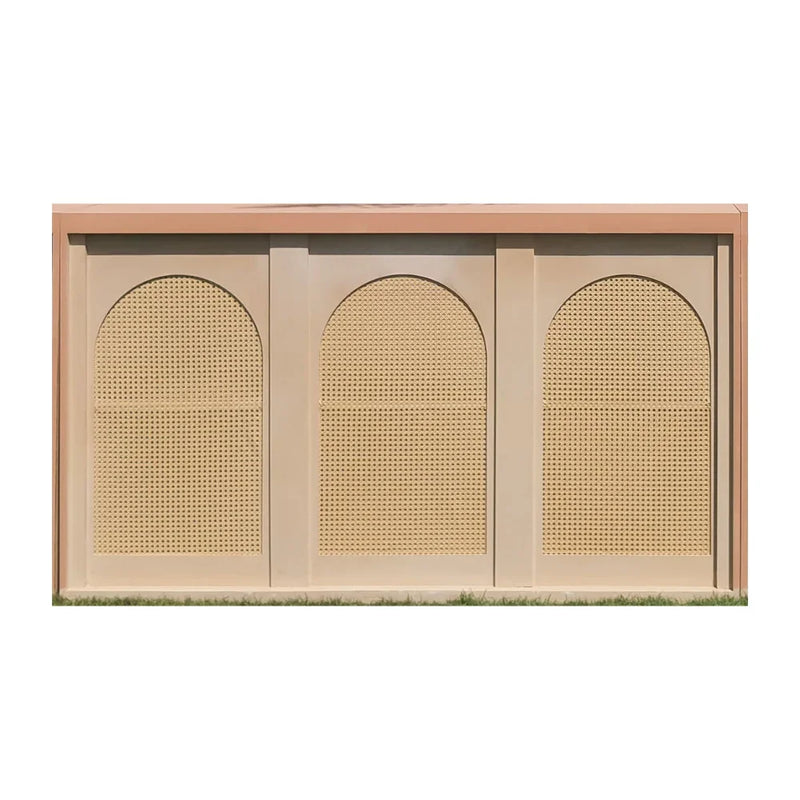 Wooden Rattan Bar Unit