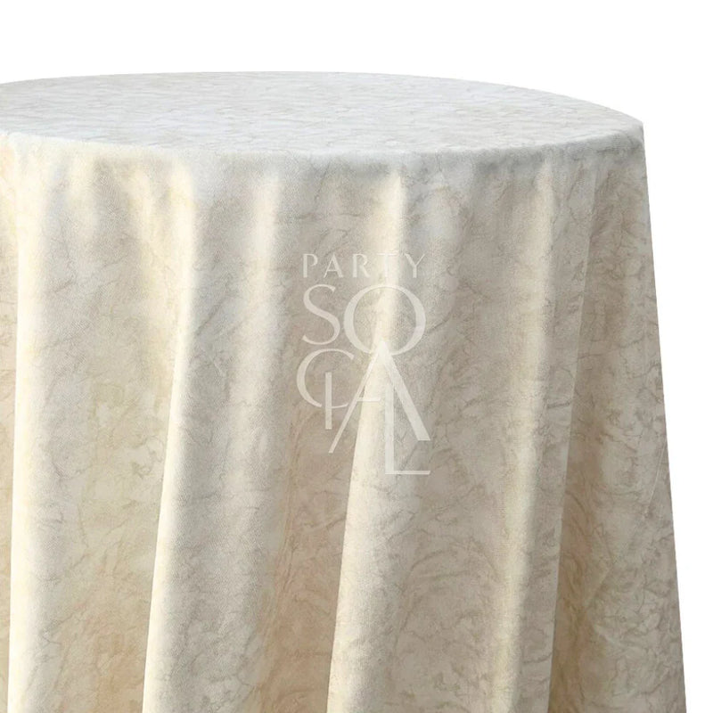 Gold Foil Round Tablecloth