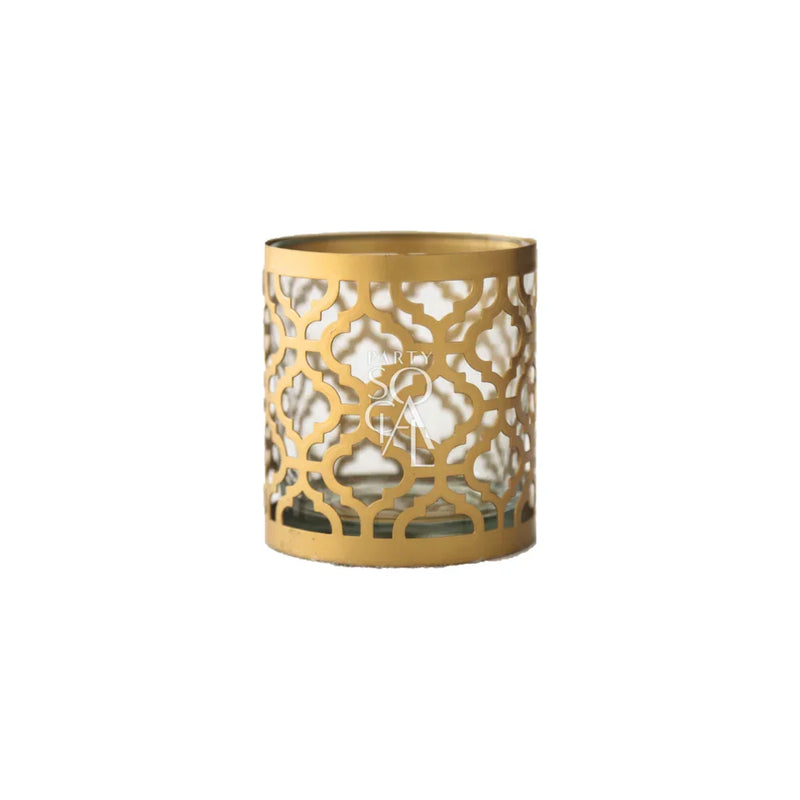 Gold Arabesque Candle Holder