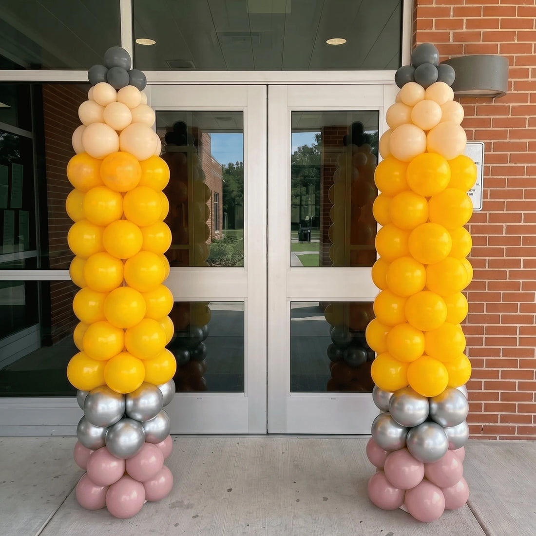 Back to School Pencil Balloon Columns