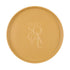 Mustard Ceramic Matte Plates with PARTY SOCIAL lettering, ideal for modern dining, offering a warm, natural aesthetic for events and gatherings.