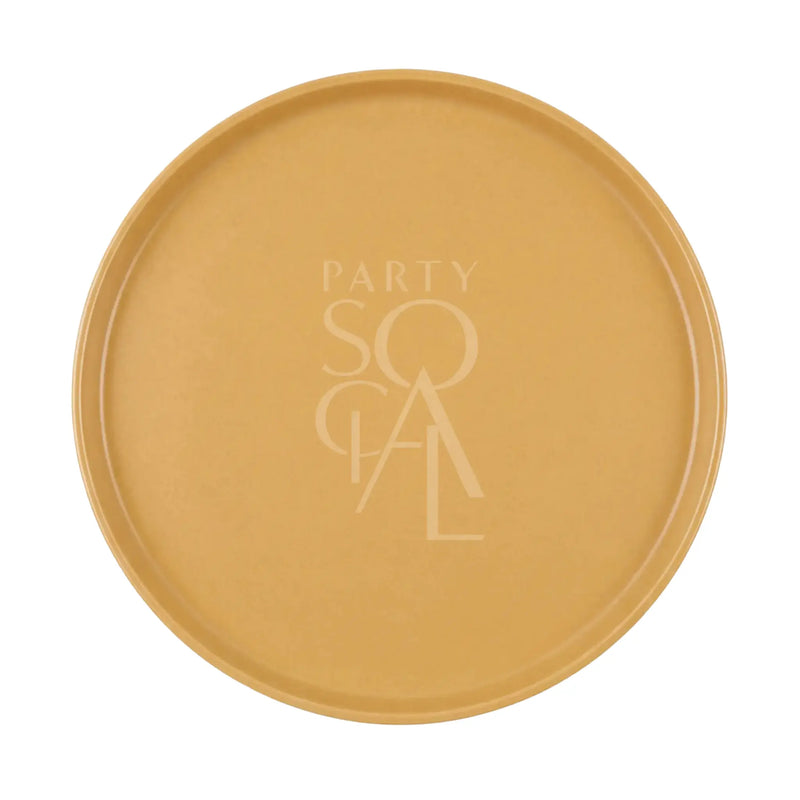 Ceramic Charge Plates - Mustard