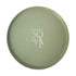 CERAMIC CHARGER PLATES - SAGE: A 31cm olive-green serving tray with PARTY SOCIAL in white, perfect for enhancing elegant table settings at events.