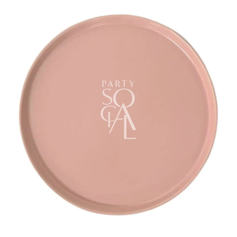 Ceramic Charger Plates - Pink