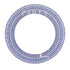 Geometric Blue Plates feature a symmetrical cobalt blue and white pattern, ideal for enhancing table settings at events and gatherings. Diameter: 31cm.