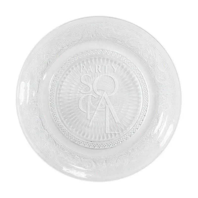 Vintage Clear Glass Plates