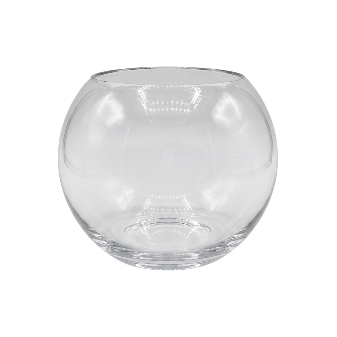 Clear glass bowl