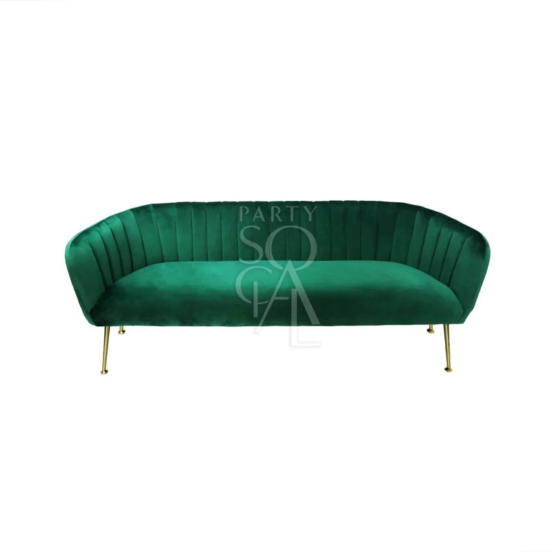 Royal Green Velvet 3-Seater