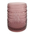 Purple Vintage Pearl Tumbler, a pink-toned, hobnail-patterned glass vessel, ideal for decorative use at weddings or dinner parties, from Party Social&