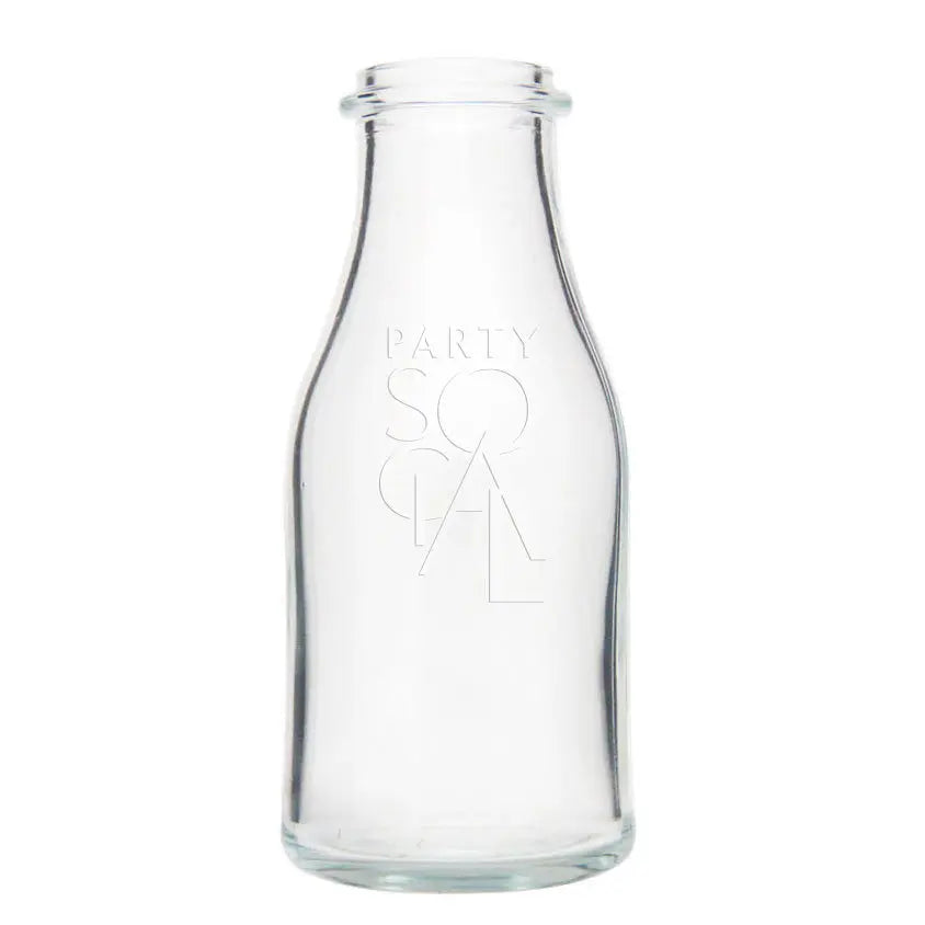 Clear glass bottle