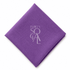 A square Violet linen napkin displayed diagonally on a clean white background.
