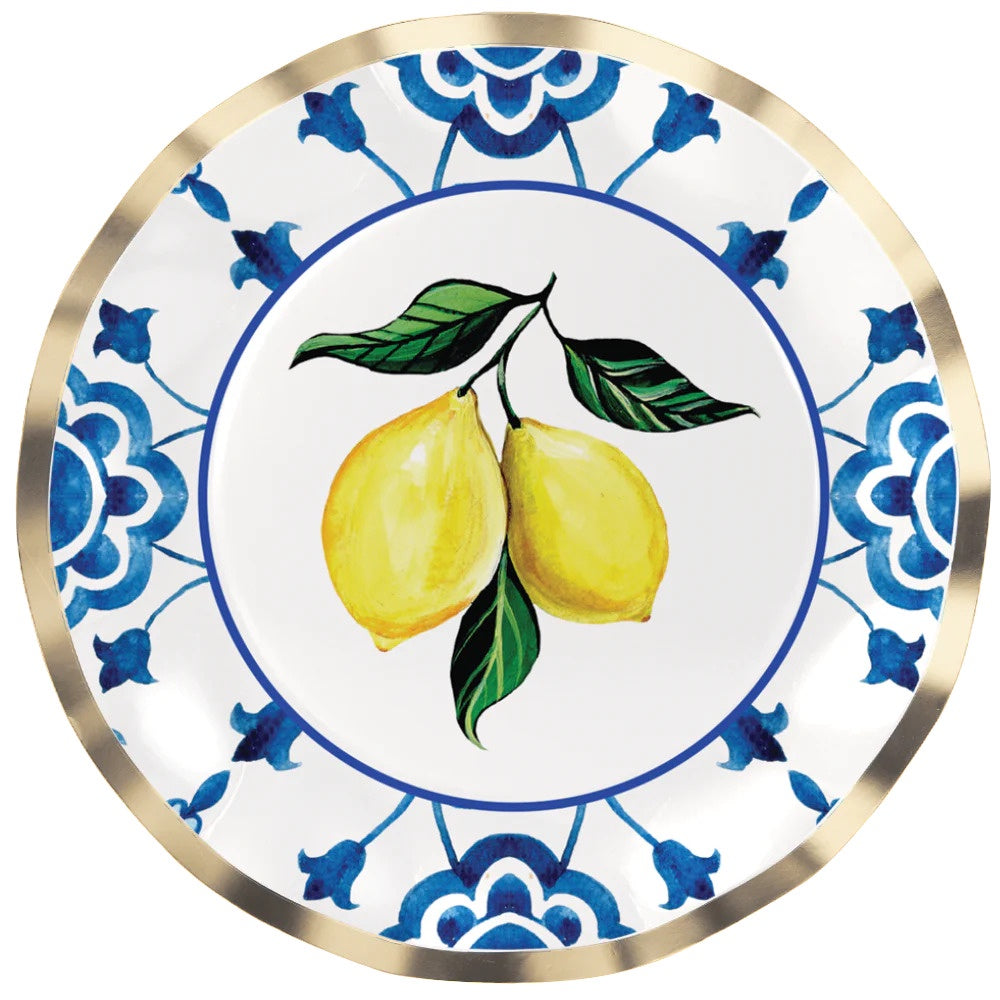 Capri Coast Paper Dinner Plate (8pcs)