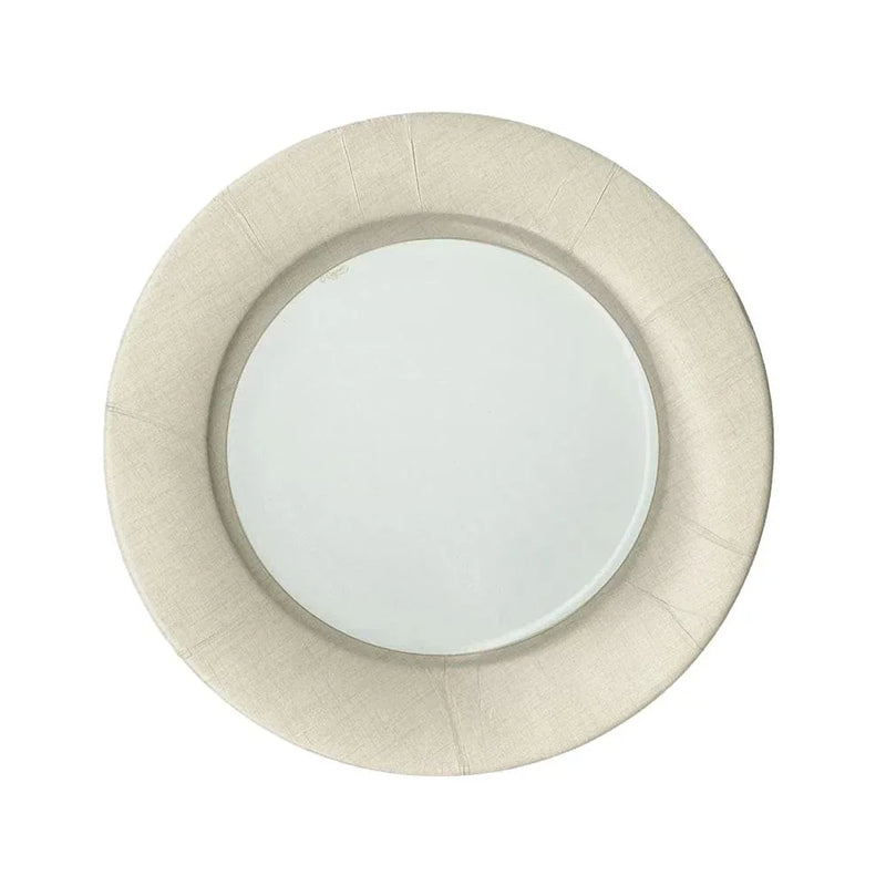 Linen Border Paper Salad & Dessert Plates - 8 Per Package