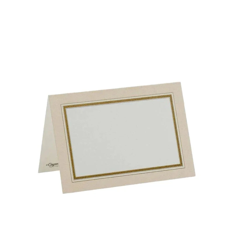 Gold Border Place Cards - 10 Per Package